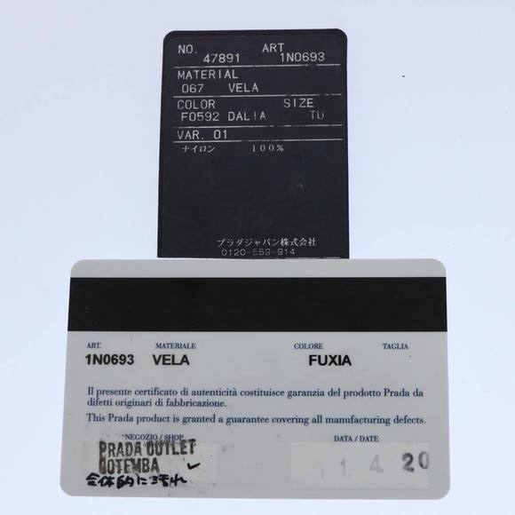 PRADA Pouch Nylon Pink Auth yk9719 - Picture 12 of 16
